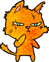 harte Cartoon-Katze png