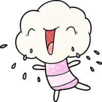 cute cartoon cloud head creature png