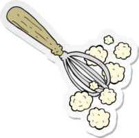 sticker of a cartoon whisk png