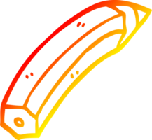 warm gradient line drawing of a cartoon colored pencil png