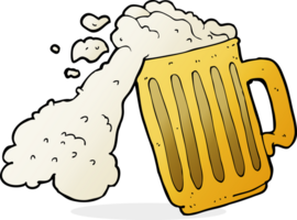 chope de bière de dessin animé png