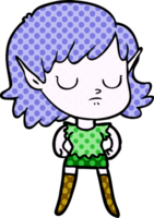 niña elfa de dibujos animados png