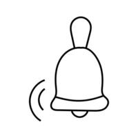 Bell, notification doodle. illustration vector