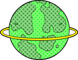 cartoon alien planet png