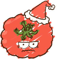dibujo de tiza de tomate festivo png