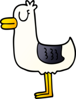 cartoon doodle sea gull png