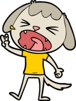 cute cartoon dog barking png