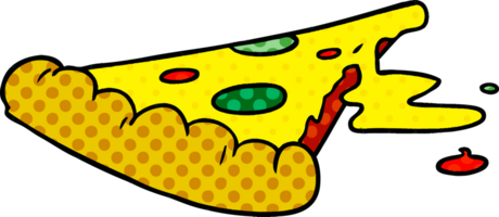 hand drawn cartoon doodle of a slice of pizza png