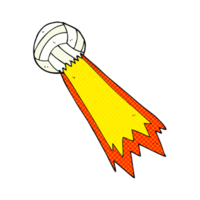 Hand gezeichnet Karikatur Fußball Ball png