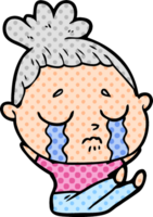 cartoon crying woman png