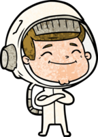 happy cartoon astronaut png