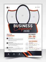 Business Conference Flyer Template vector