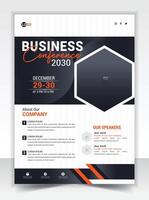 Business Conference Flyer Template vector