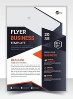 Corporate business conference flyer or brochure, poster, design template vector