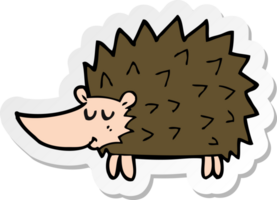 sticker of a cartoon hedgehog png