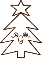 Weihnachtsbaum Kohlezeichnung png