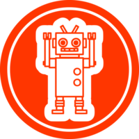 Tanzen Roboter kreisförmig Symbol Symbol png