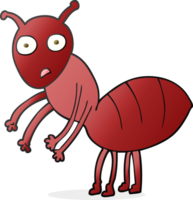 hand drawn cartoon ant png