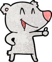 ridendo orso cartone animato png