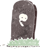 tombe effrayante de dessin animé png