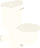 flat color illustration of toilet png