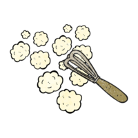 hand textured cartoon whisk png