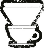 betrübt bewirken Symbol Illustration von ein Filter Kaffee Tasse png