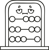 line drawing cartoon of a abacus png