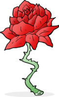 rosa de tatuagem de desenho animado png