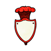 escudo heráldico de dibujos animados png