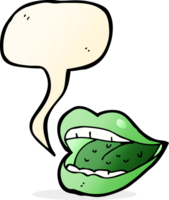 cartoon smiling halloween mouth with speech bubble png