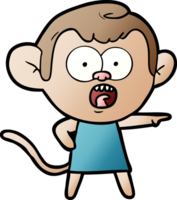 macaco chocado dos desenhos animados png