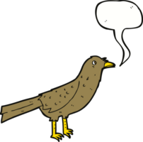 cartoon bird with speech bubble png
