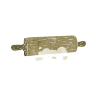 hand retro cartoon rolling pin png