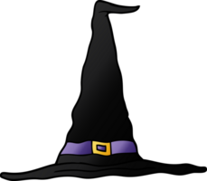 chapeau de sorcière doodle dessin animé png