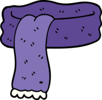 bufanda de invierno de doodle de dibujos animados png