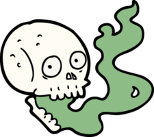 cartoon haunted skull png