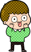 Cartoon-Mann starrt png