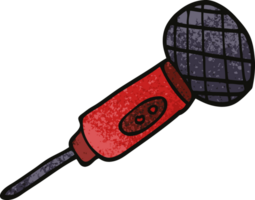 cartoon doodle microphone png