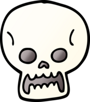 cartoon doodle halloween skull png