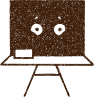 dessin au fusain au tableau noir png