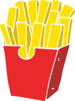 cartoon doodle takeout fries png