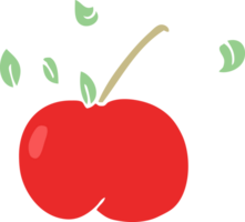 cartoon doodle juicy apple png