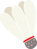 flat color illustration of badminton png