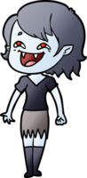 cartoon laughing vampire girl png