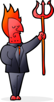 Cartoon-Teufel mit Mistgabel png