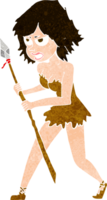 chica de la cueva de dibujos animados png