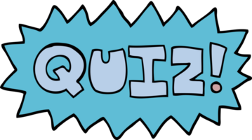 symbole de quiz de dessin animé doodle png