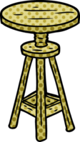 cartoon adjustable artist stool png