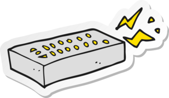 sticker of a cartoon remote control png